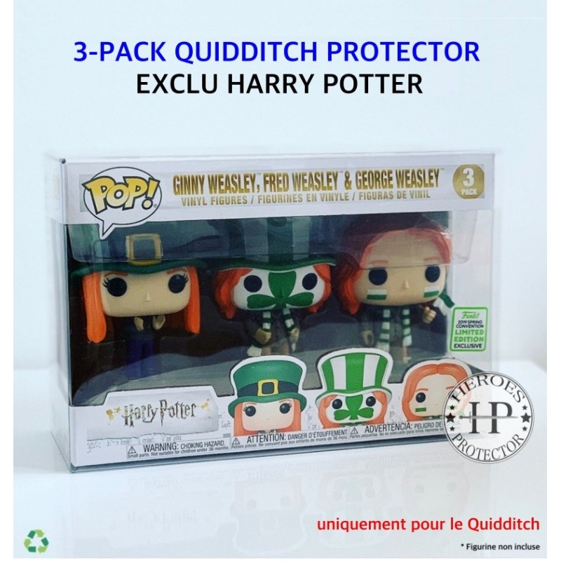 Protector QUIDDITCH CUP 3-PACK Harry Potter - Exclue HP - Protection  plastique pour Funko Pop